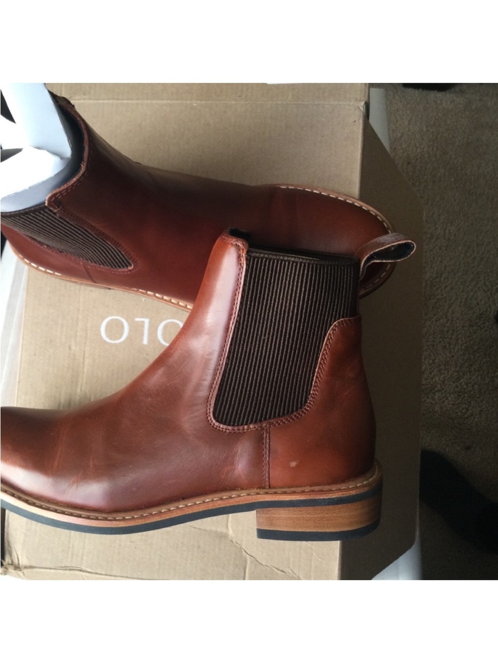 NISOLO Carmen Chelsea Leather Boots NIB - Picture 2 of 13